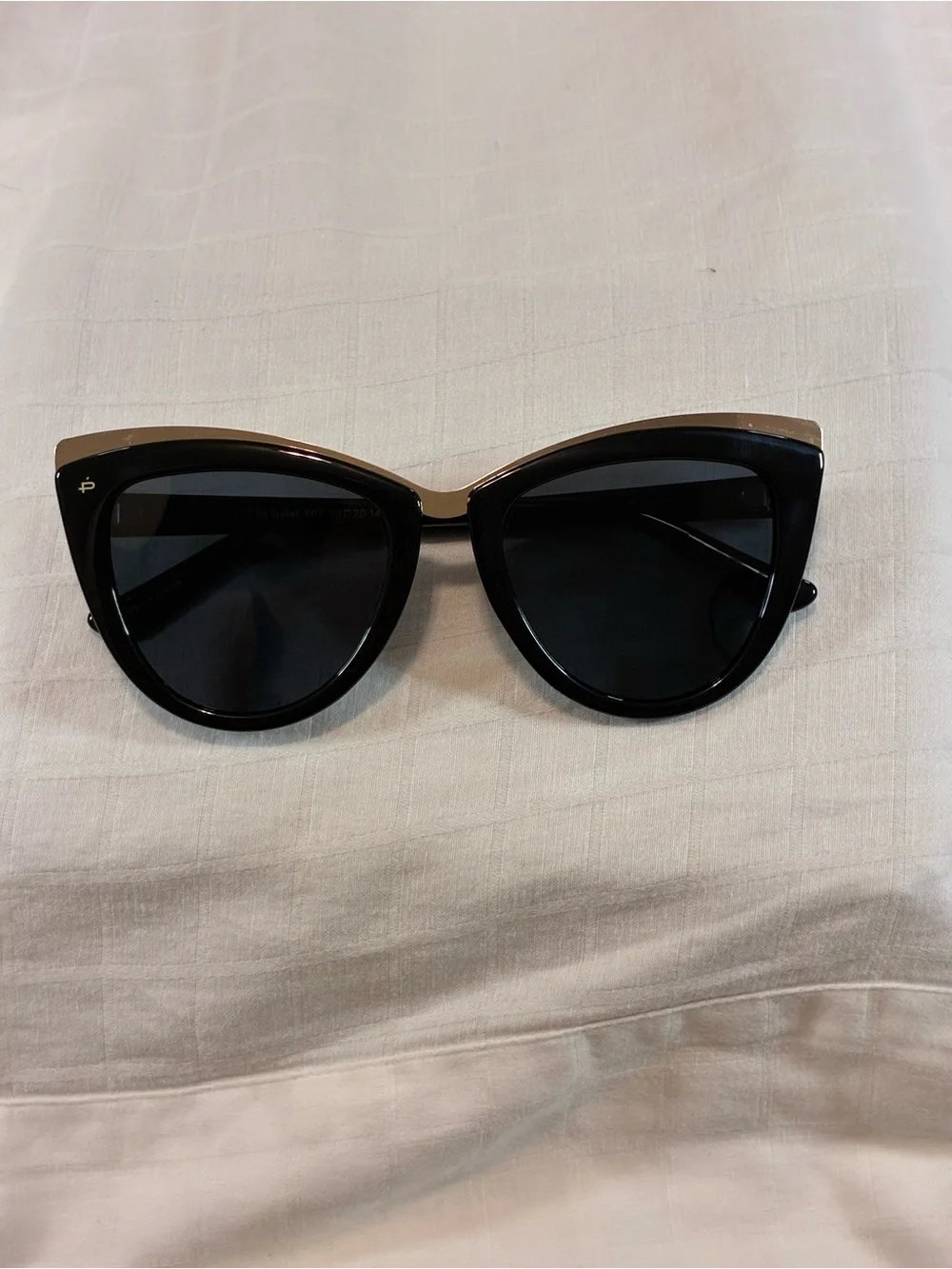 Prive’ Revaux Women's Black & Gold Cat Eye Sunglasses